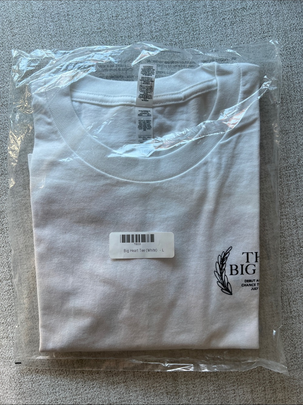 NWT Chance the Rapper Big Day Heart White Tee Shirt